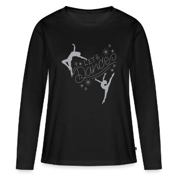 - T-shirt dansant - T-shirt manches longues Premium bio Femme - noir - Devant - Julia (174cm)