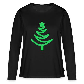 Christmas Christmas Christmas Christmas Christmas - Women's Premium Organic Long Sleeve Shirt - black - Front - Julia (174cm)