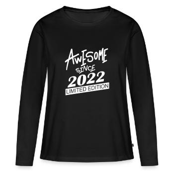 2022 - Millésime 2022 - Fantastique depuis 2022 - T-shirt manches longues Premium bio Femme - noir - Devant - Julia (174cm)