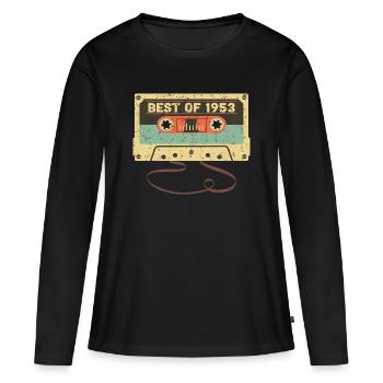 Best of 1953 70. Geburtstag Genial 70 Jahre alt - Frauen Premium Bio Langarmshirt - Schwarz - Vorne - Julia (174cm)