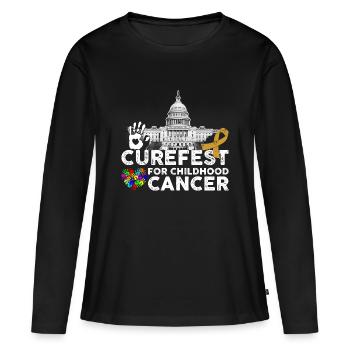Capitol Curefest pour les enfants - T-shirt manches longues Premium bio Femme - noir - Devant - Julia (174cm)