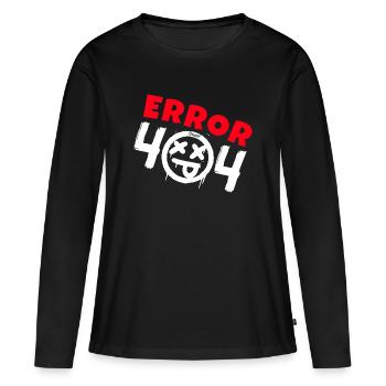 Error 404 Not Found - Women's Premium Organic Long Sleeve Shirt - black - Front - Julia (174cm)