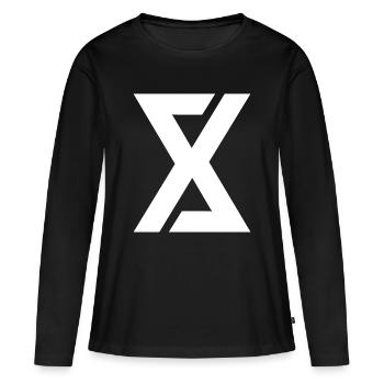 Digital art simple logo - Women's Premium Organic Long Sleeve Shirt - black - Front - Julia (174cm)