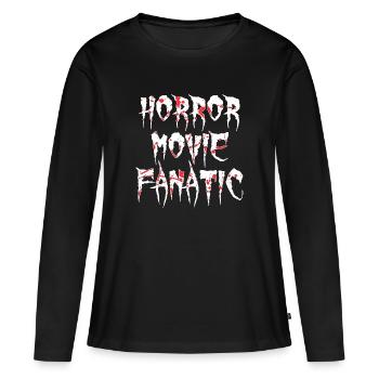Films Cineaste Cinema Night Déclaration Soirée Film - T-shirt manches longues Premium bio Femme - noir - Devant - Julia (174cm)
