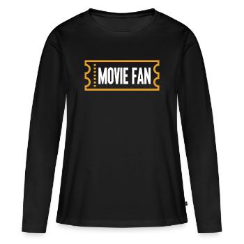 Cinéma Night Movies Déclaration Movie Night Movies Theatre - T-shirt manches longues Premium bio Femme - noir - Devant - Julia (174cm)