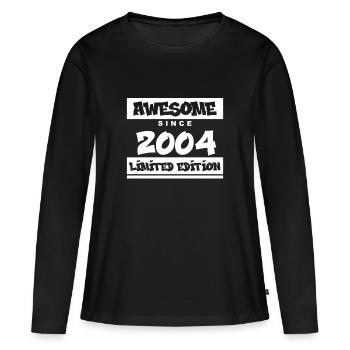 2004 - Né en 2004 - Fantastique depuis 2004 - T-shirt manches longues Premium bio Femme - noir - Devant - Julia (174cm)