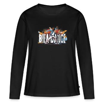 Breakdance Breakdancer Bboy - T-shirt manches longues Premium bio Femme - noir - Devant - Julia (174cm)