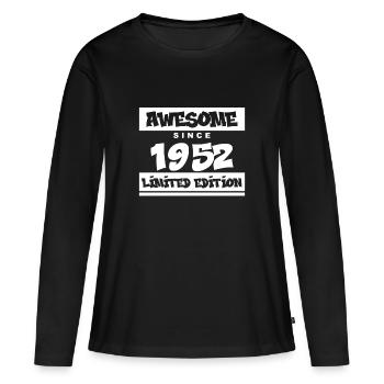 1952 - Born 1952 - Fantastic since 1952 - Women's Premium Organic Long Sleeve Shirt - black - Front - Julia (174cm)