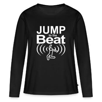 Jump to the Beat - Women's Premium Organic Long Sleeve Shirt - black - Front - Julia (174cm)