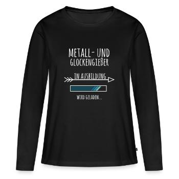 Metall und Glockengießer Ausbildung Geschenk - Frauen Premium Bio Langarmshirt - Schwarz - Vorne - Julia (174cm)
