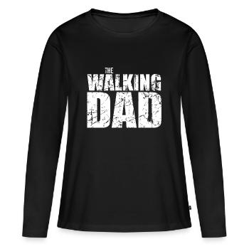 The Walking Dad - Frauen Premium Bio Langarmshirt - Schwarz - Vorne - Julia (174cm)