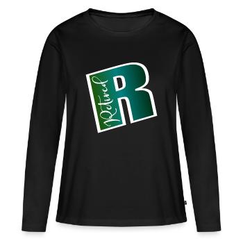 ADIEU EMPLOI - RETRAITE RETRAITE - T-shirt manches longues Premium bio Femme - noir - Devant - Julia (174cm)