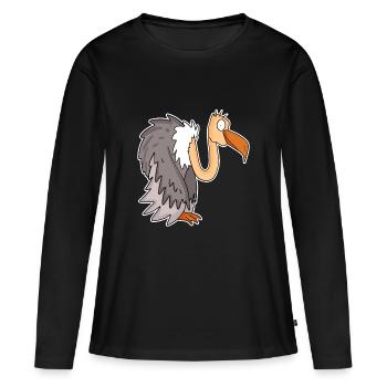 Vulture - Women's Premium Organic Long Sleeve Shirt - black - Front - Julia (174cm)