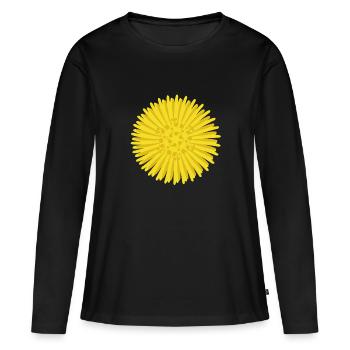 Tussilage - T-shirt manches longues Premium bio Femme - noir - Devant - Julia (174cm)