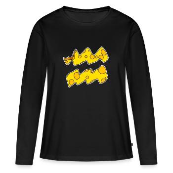 Sternzeichen Wassermann Symbol - Frauen Premium Bio Langarmshirt - Schwarz - Vorne - Julia (174cm)