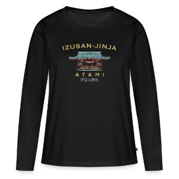 Atami, sanctuaire Izusan-jinja, Shizuoka, Japon - T-shirt manches longues Premium bio Femme - noir - Devant - Julia (174cm)