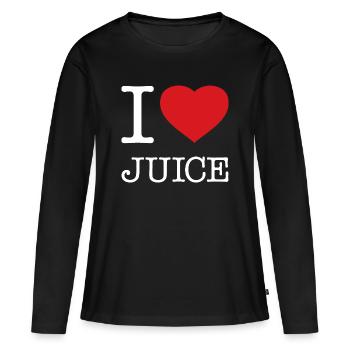 J’ADORE LE JUS - T-shirt manches longues Premium bio Femme - noir - Devant - Julia (174cm)