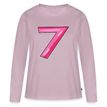 7 - Women's Premium Organic Long Sleeve Shirt - dusky pink - Front - Julia (174cm)