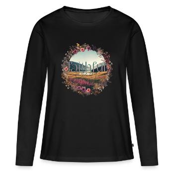 Faithful to the End - Frauen Premium Bio Langarmshirt - Schwarz - Vorne - Julia (174cm)
