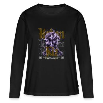 Kizomba Social Perspektiv Urban Kiz - Frauen Premium Bio Langarmshirt - Schwarz - Vorne - Julia (174cm)