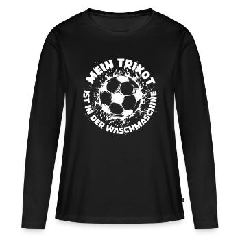 Football Drôle Dictons Mon Maillot En Lingerie Logo - T-shirt manches longues Premium bio Femme - noir - Devant - Julia (174cm)