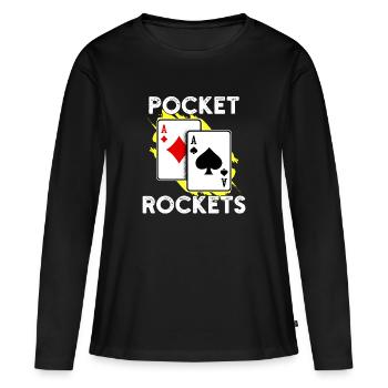 Jackpot Gambling Casino Poker Statement Joueur professionnel - T-shirt manches longues Premium bio Femme - noir - Devant - Julia (174cm)