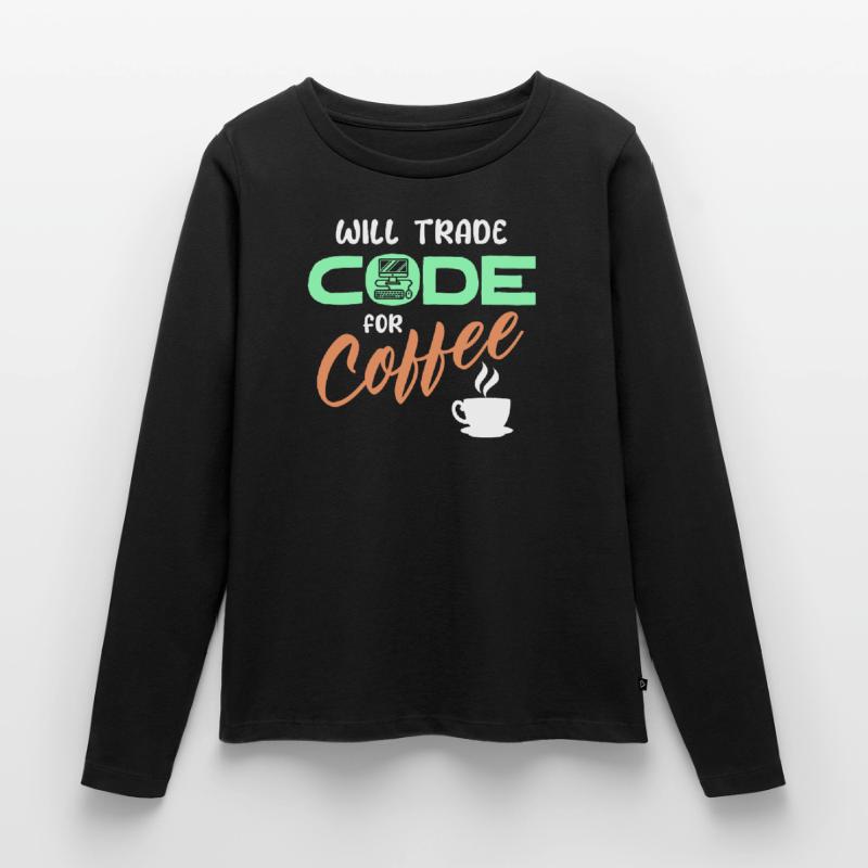 Programmierer Developer Code Statement Computer Frauen Premium Bio Langarmshirt