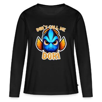 Angry Dori - Women's Premium Organic Long Sleeve Shirt - black - Front - Julia (174cm)