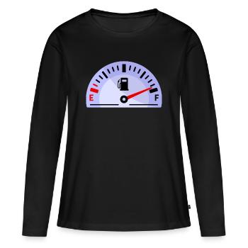 Ravitaillement en énergie électrique de la station-service - T-shirt manches longues Premium bio Femme - noir - Devant - Julia (174cm)