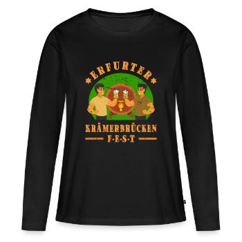 Krämerbrückenfest Erfurt - T-shirt manches longues Premium bio Femme - noir - Devant - Julia (174cm)