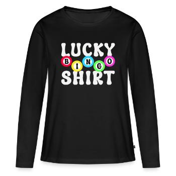 Bingo Bingo Players - Women's Premium Organic Long Sleeve Shirt - black - Front - Julia (174cm)