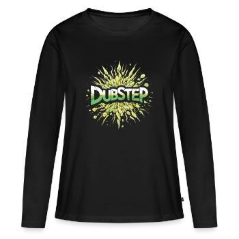 Dubstep-Explosion - Frauen Premium Bio Langarmshirt - Schwarz - Vorne - Julia (174cm)