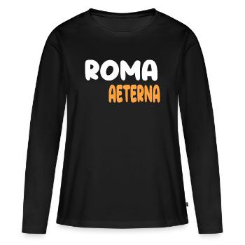 Roma Aeterna - Women's Premium Organic Long Sleeve Shirt - black - Front - Julia (174cm)