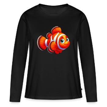 Clownfische - Frauen Premium Bio Langarmshirt - Schwarz - Vorne - Julia (174cm)