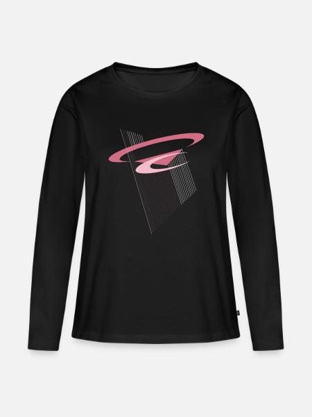 Schweben der Moderne - Frauen Premium Bio Langarmshirt - Schwarz