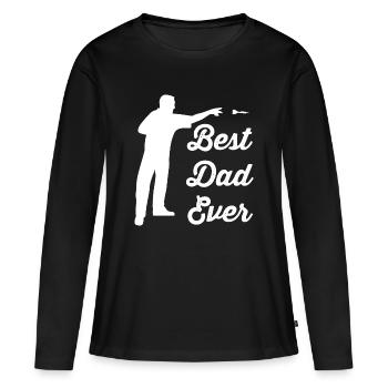 Dard - T-shirt manches longues Premium bio Femme - noir - Devant - Julia (174cm)