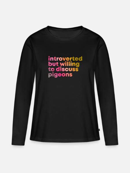 Taube Taube - Frauen Premium Bio Langarmshirt - Schwarz