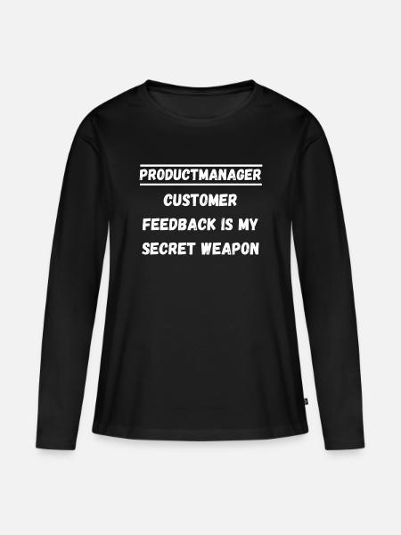 Customer Feedback - Frauen Premium Bio Langarmshirt - Schwarz