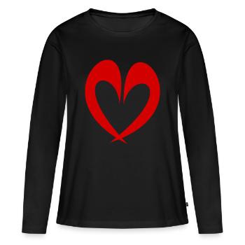 anniversaire. anniversaire décennie. humour. drôle - T-shirt manches longues Premium bio Femme - noir - Devant - Julia (174cm)