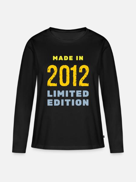 2012 - T-shirt manches longues Premium bio Femme - noir
