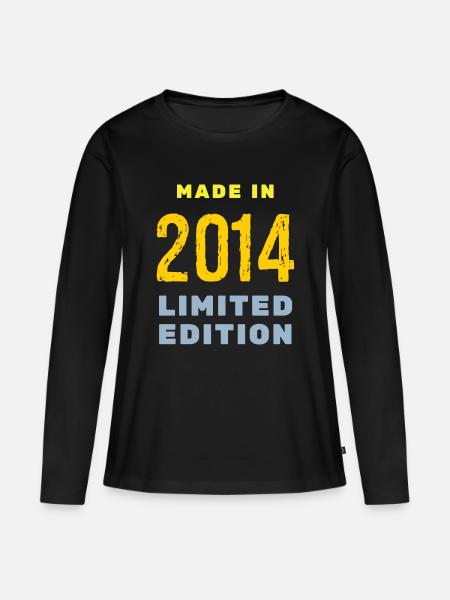 2014 - Frauen Premium Bio Langarmshirt - Schwarz