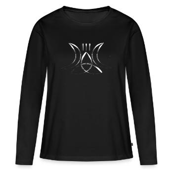 Moon Sigil of the Three Moons - Women's Premium Organic Long Sleeve Shirt - black - Front - Julia (174cm)