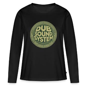 dub sound system - T-shirt manches longues Premium bio Femme - noir - Devant - Julia (174cm)