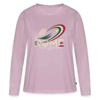 Rome Tennis tournament 2025 Italy - Women's Premium Organic Long Sleeve Shirt - dusky pink - Front - Julia (174cm)