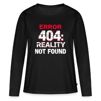 Error: Reality not found - Women's Premium Organic Long Sleeve Shirt - black - Front - Julia (174cm)