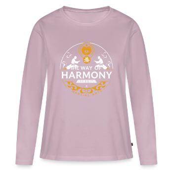 Martial art - Women's Premium Organic Long Sleeve Shirt - dusky pink - Front - Julia (174cm)