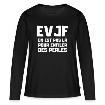 bachelorette party, bachelorette party - Women's Premium Organic Long Sleeve Shirt - black - Front - Julia (174cm)