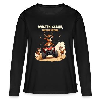 Deserts - Taurus - Women's Premium Organic Long Sleeve Shirt - black - Front - Julia (174cm)