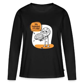 Brain. Some Assembly Required. - Women's Premium Organic Long Sleeve Shirt - black - Front - Julia (174cm)