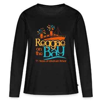 Reggae on the Bay Tee - Women's Premium Organic Long Sleeve Shirt - black - Front - Julia (174cm)